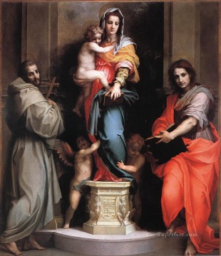Virgen de las Arpías manierismo renacentista Andrea del Sarto Pinturas al óleo